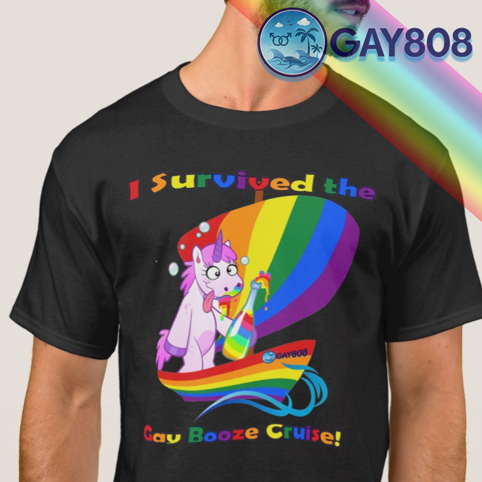 "I Survived the Gay Booze Cruise!" T-Shirt