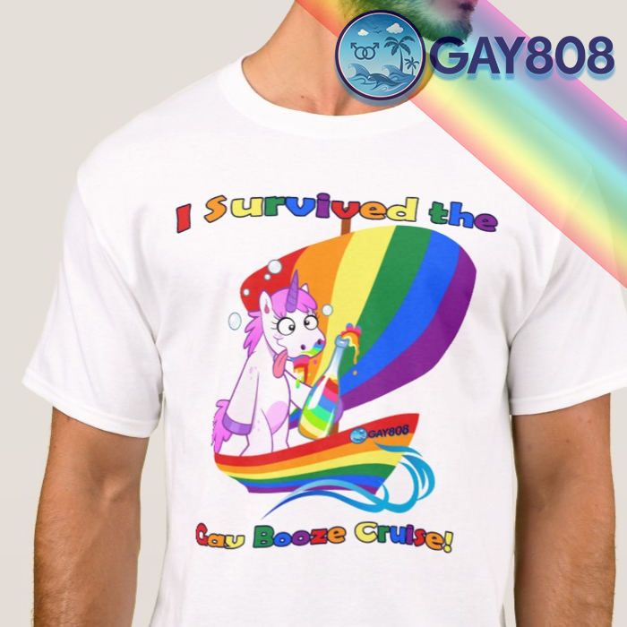 "I Survived the Gay Booze Cruise!" T-Shirt
