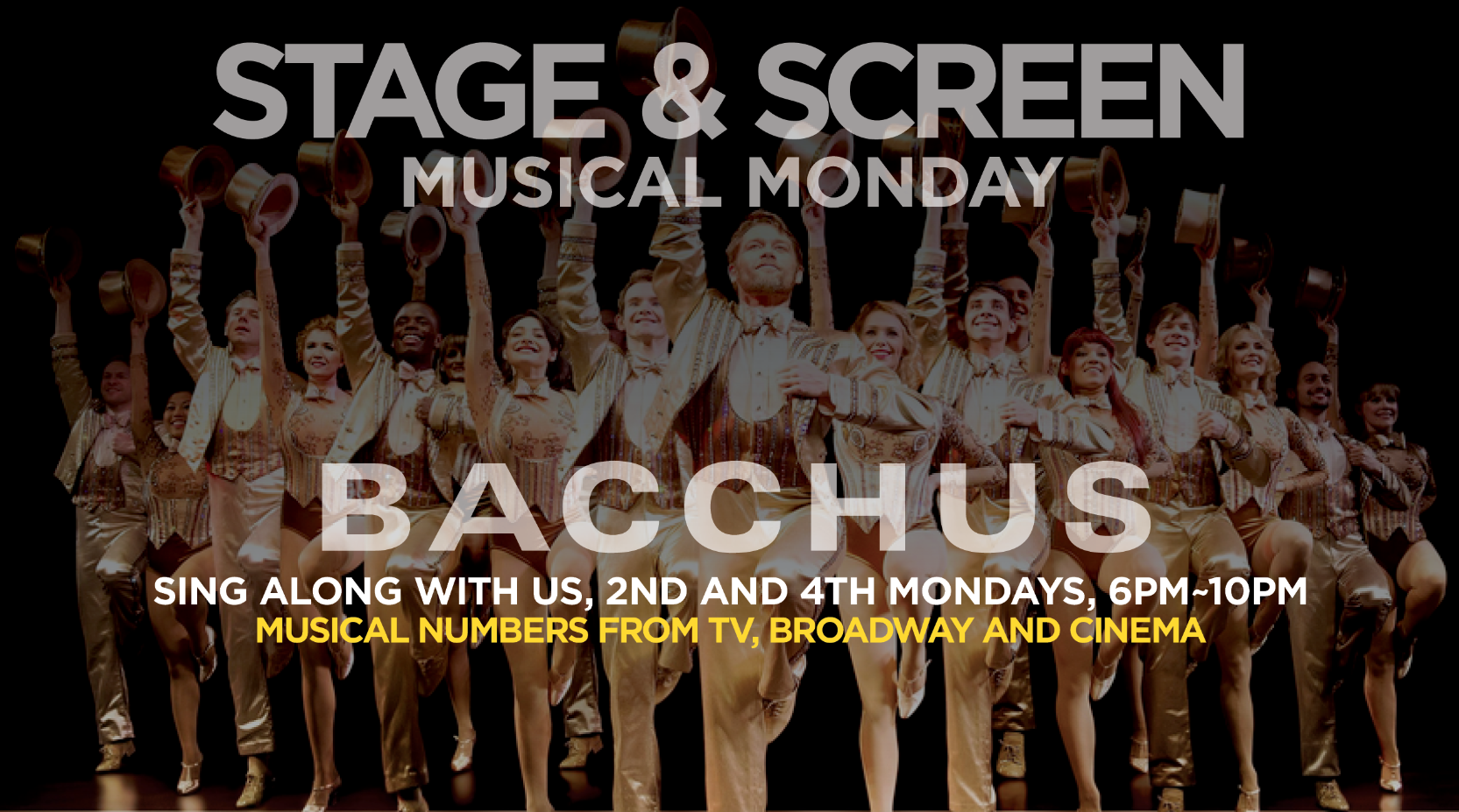BACCHUSstageANDscreen 6PM Sing Along Stage & Screen Night Bacchus Waikiki